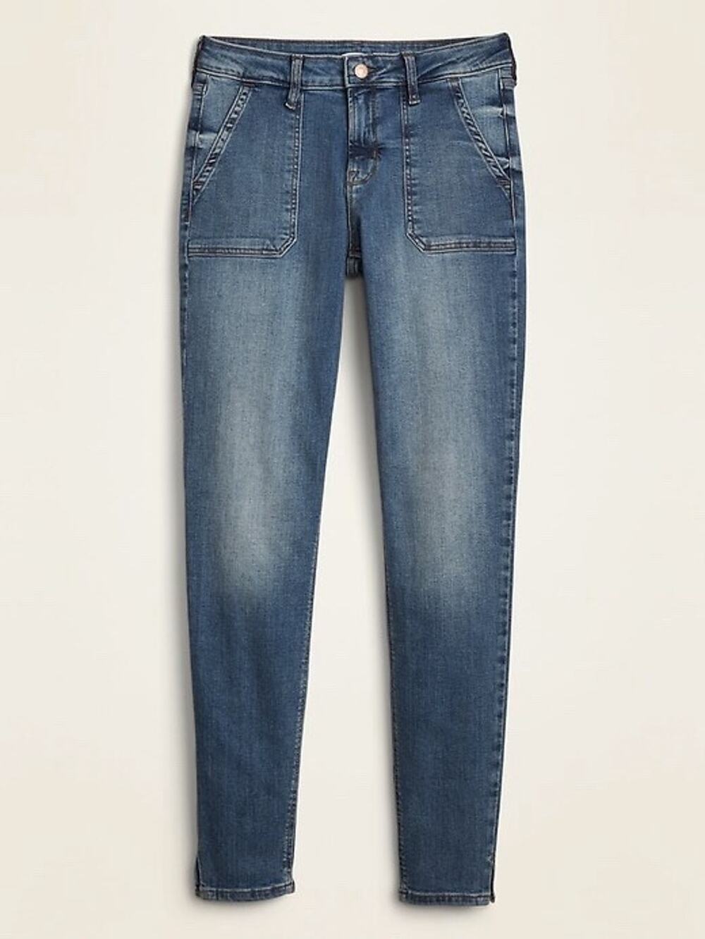 Old Navy Rockstar Super Skinny Secret Smooth Pockets Blue Denim Jeans Size 4 NWT
